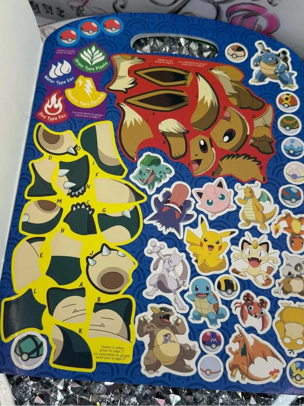 Pokémon colouring book Action Color Kids Activity Set - Blue/Yellow